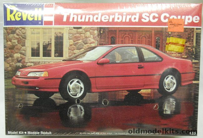 Revell 1/25 1992 Ford Thunderbird SC Coupe - Stock or Aero Versions, 7166 plastic model kit